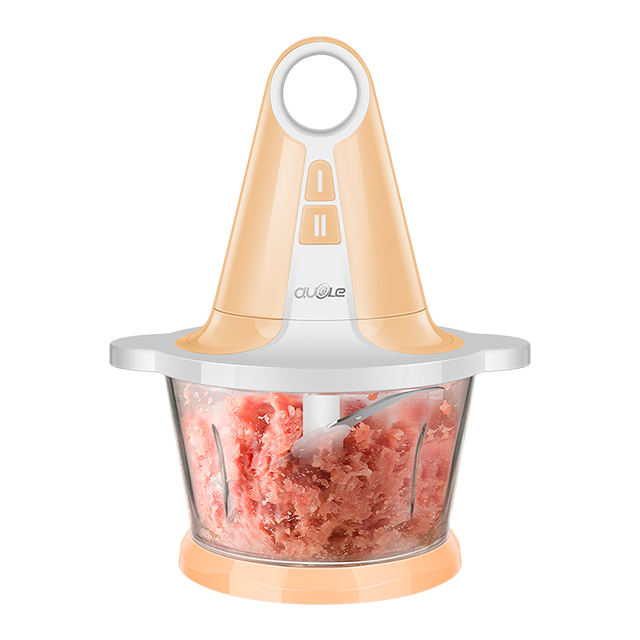 Chopper Glass Bowl 1.8L Mincing Electric Kitchen Meat Grinder-Pink